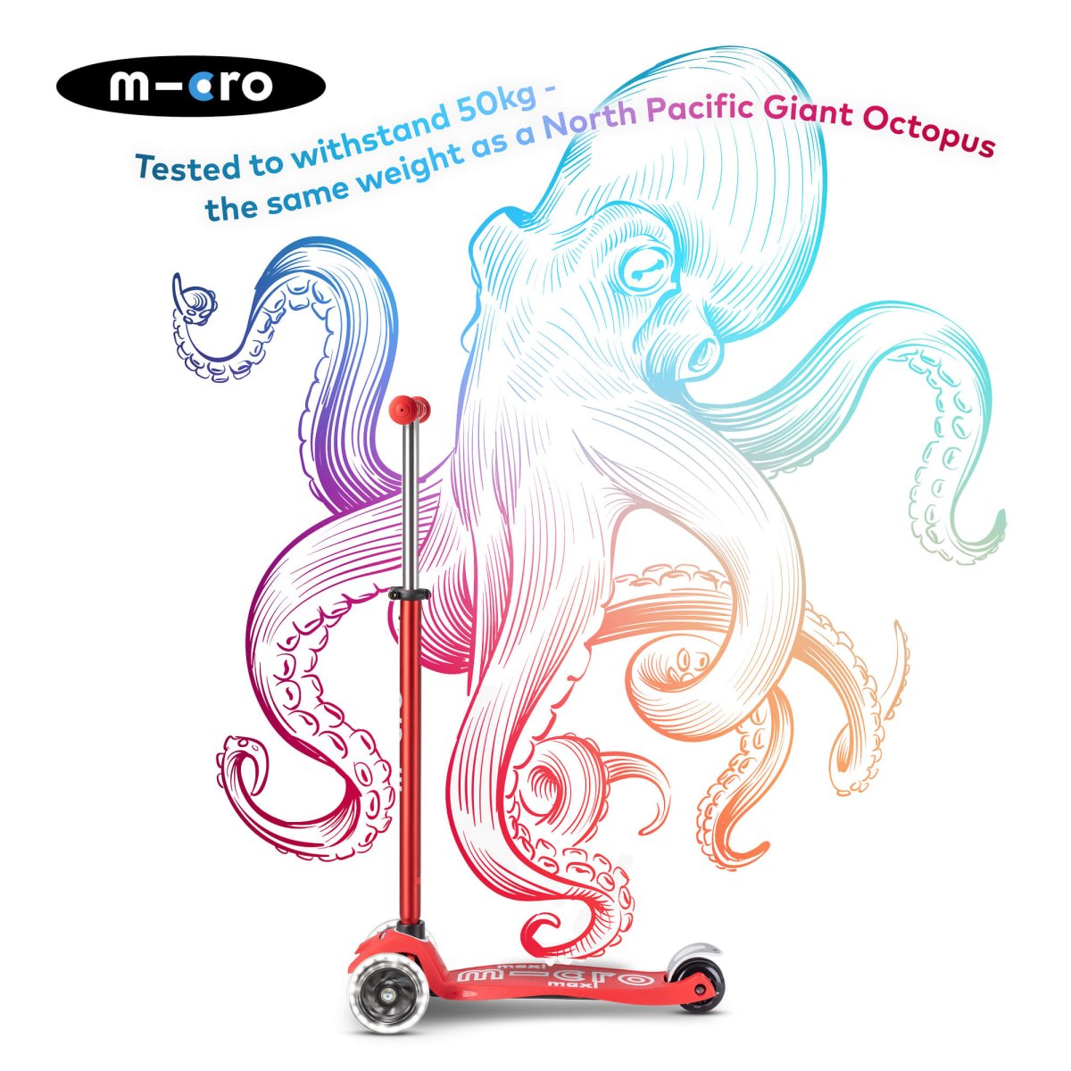 Micro Scooters Maxi Micro Scooter Deluxe LED – Scooters for children, available at Learning Bugs UK