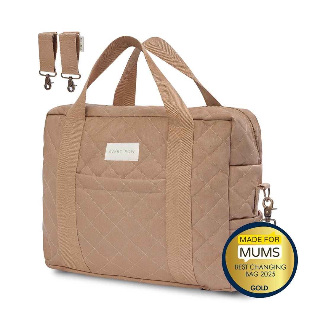 Baby Changing Bag - Latte – Changing Bags & Travel Changing Mats for children, available at Learning Bugs UK