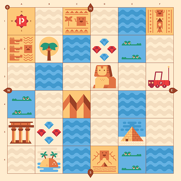Cubetto Ancient Egypt Adventure Map by Cubetto - Learning Bugs UK
