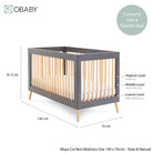 Obaby Maya 2 Piece Room Set - Slate With Natural
