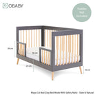 Obaby Maya 3 Piece Room Set - Slate With Natural