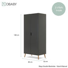 Obaby Maya Mini 3 Piece Room Set - Slate With Natural