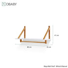 Obaby Maya Shelf - White With Natural