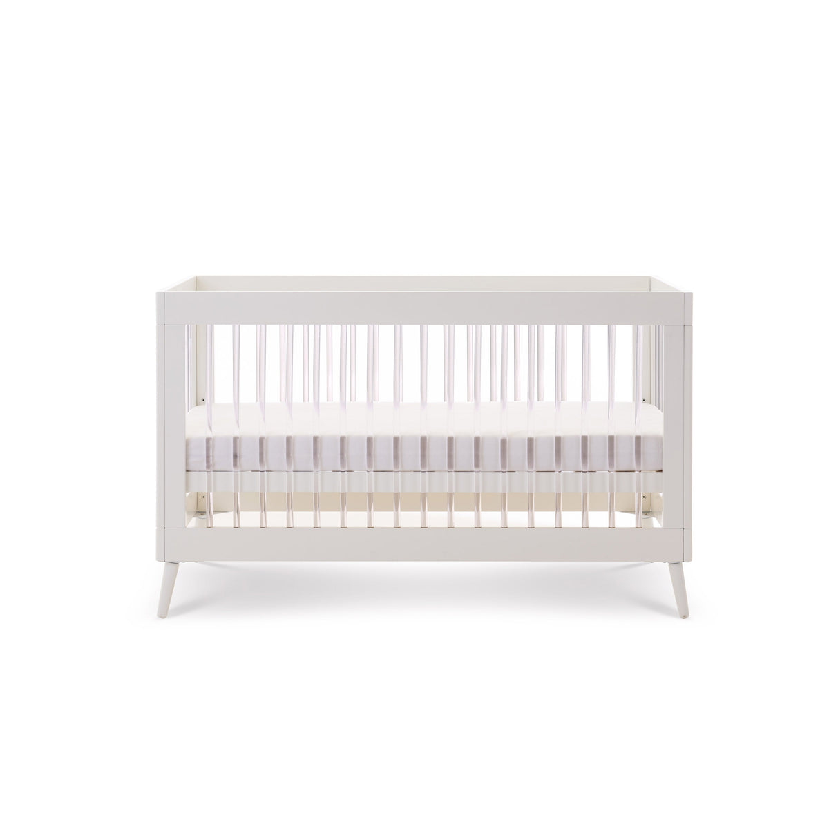 Obaby Maya Cot Bed - White With Acrylic