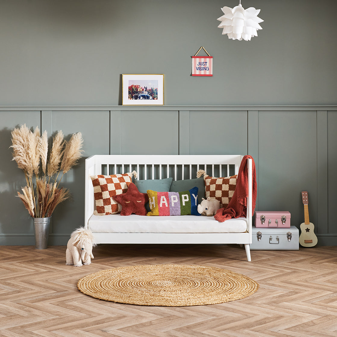 Obaby Maya 3 Piece Room Set - Nordic White