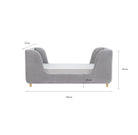 Obaby Lumi Velvet Toddler Bed - Dusty Pink