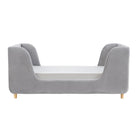 Obaby Lumi Velvet Toddler Bed - Grey
