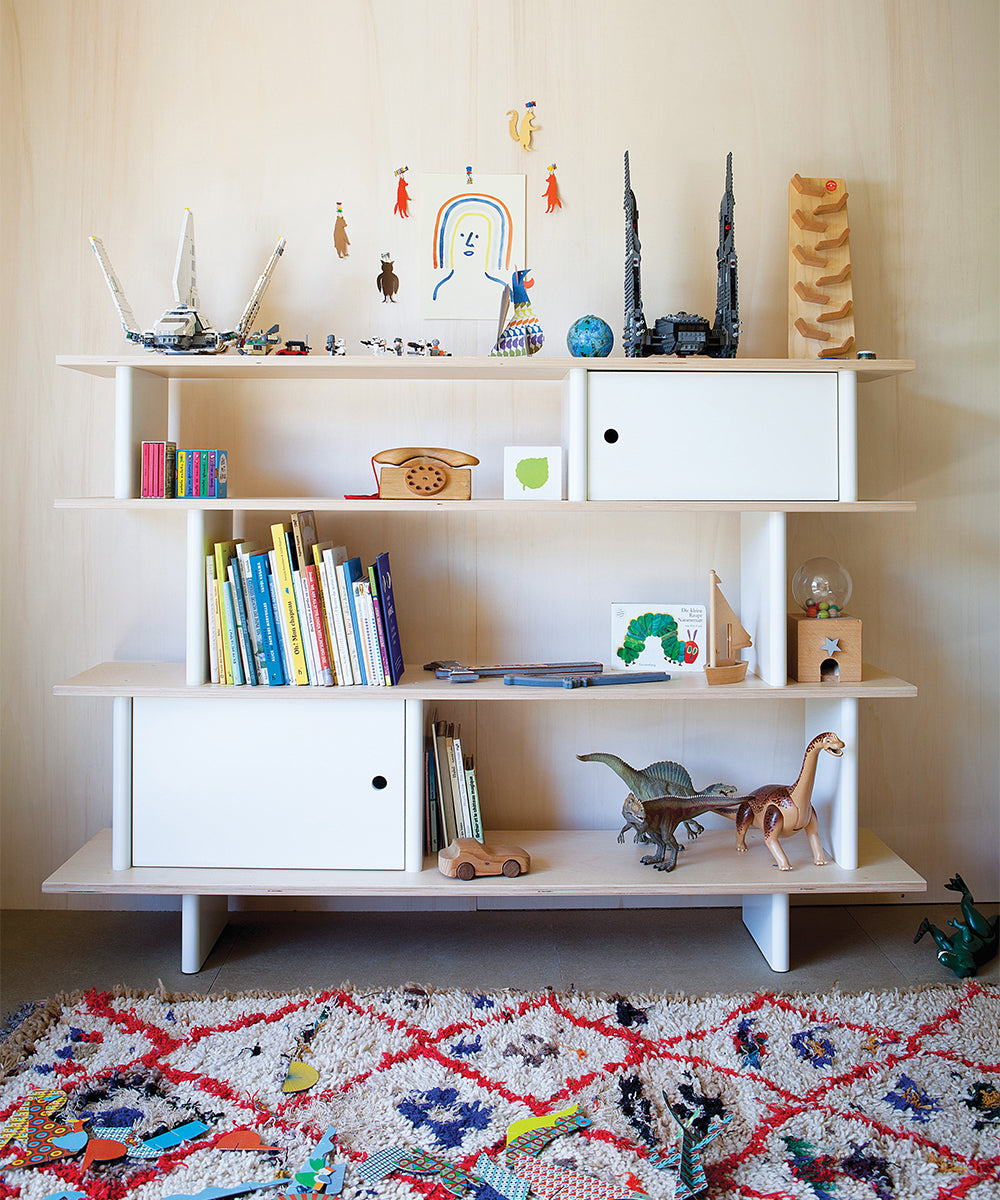 Oeuf Mini Library - White & Birch, view 8
