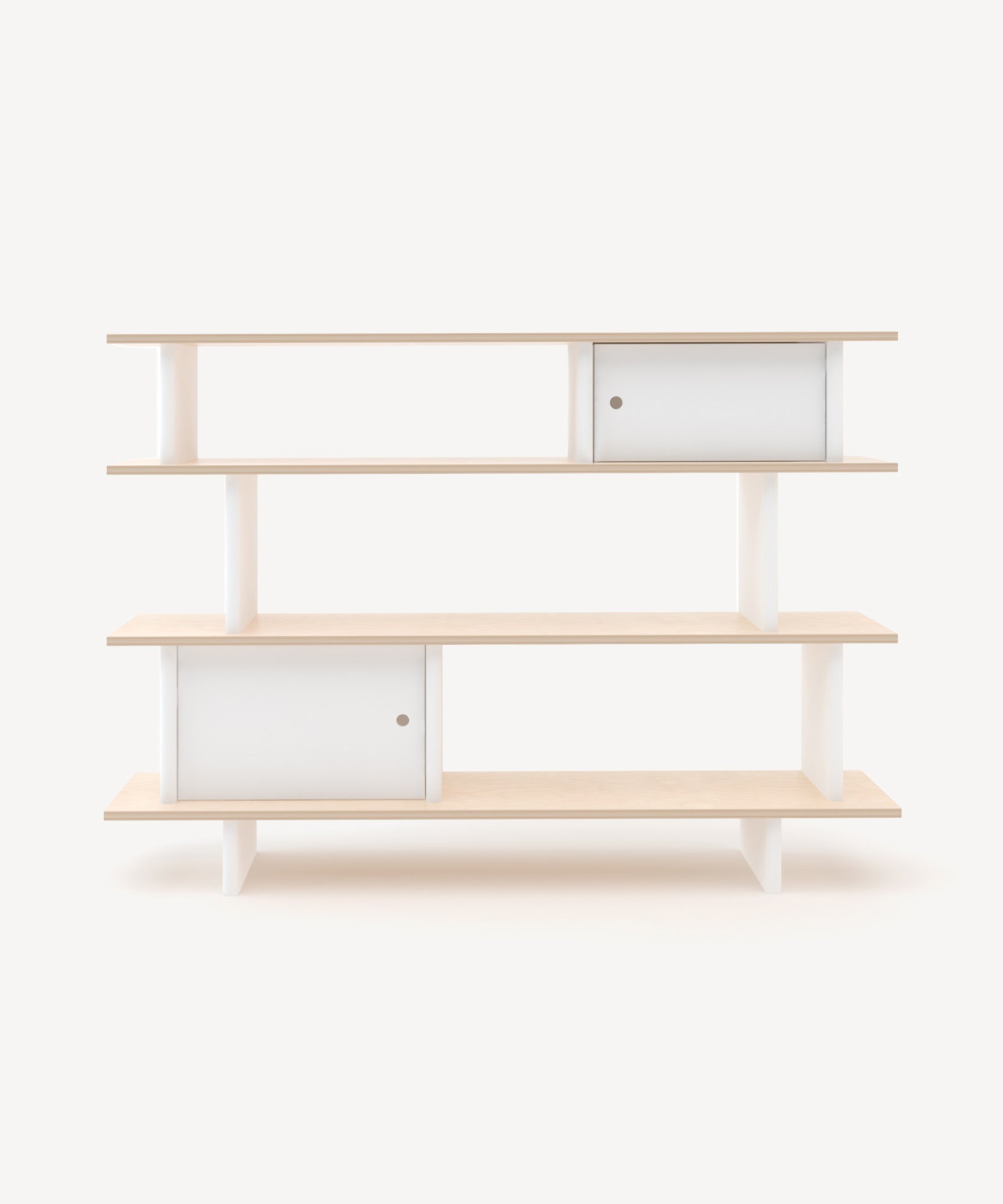 Oeuf Mini Library - White & Birch, view 2