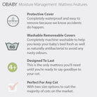 Obaby Moisture Management Dual Core Mattress - 120 x 60cm