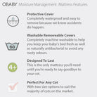 Obaby Moisture Management Dual Core Mattress - 140 x 70cm
