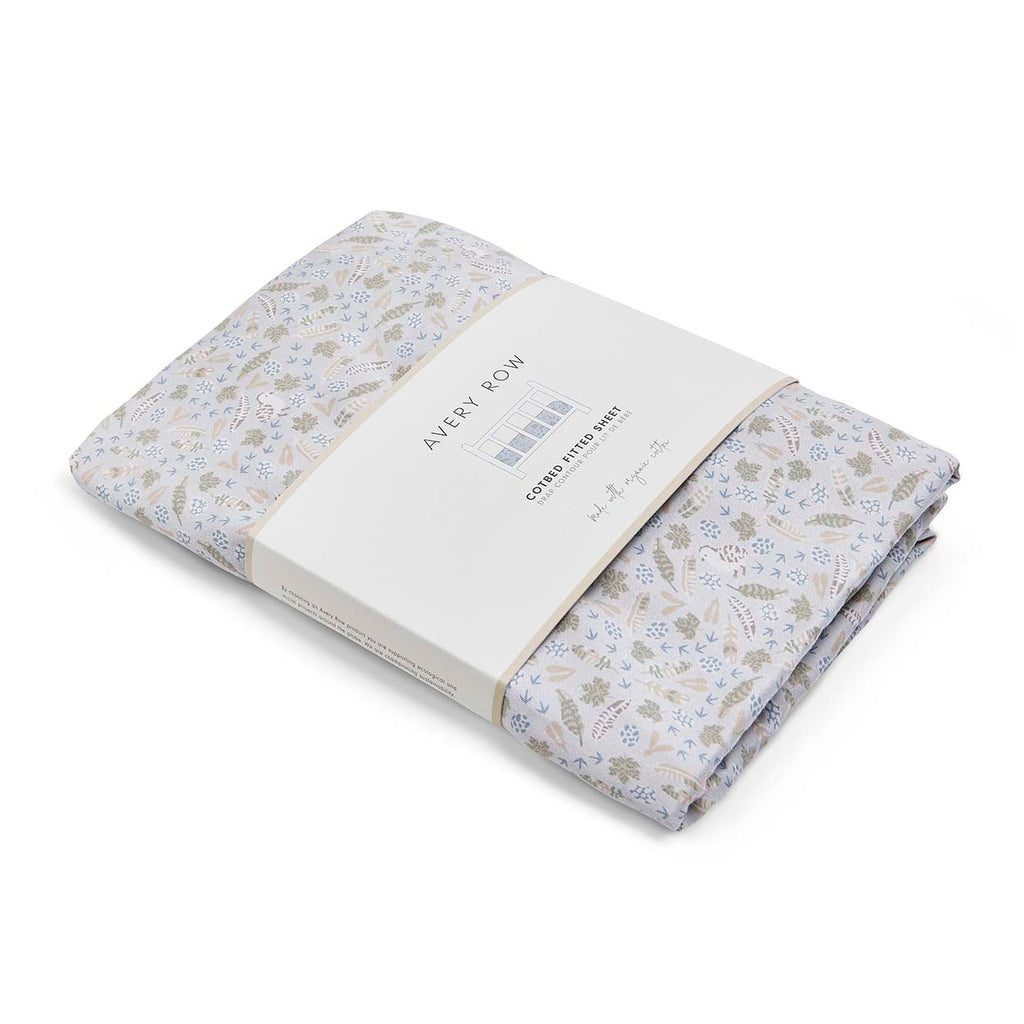 Organic Cotbed Fitted Sheet - Nature Trail