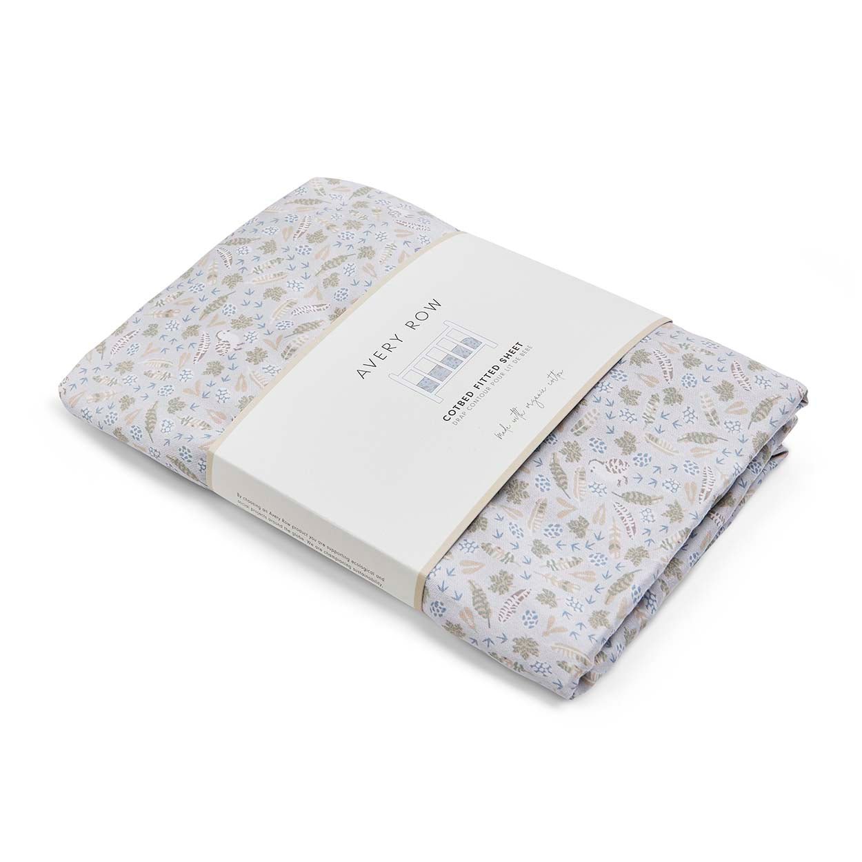 Buy Organic Cotbed Fitted Sheet - Nature Trail | Bedding for kids by Learning Bugs UK