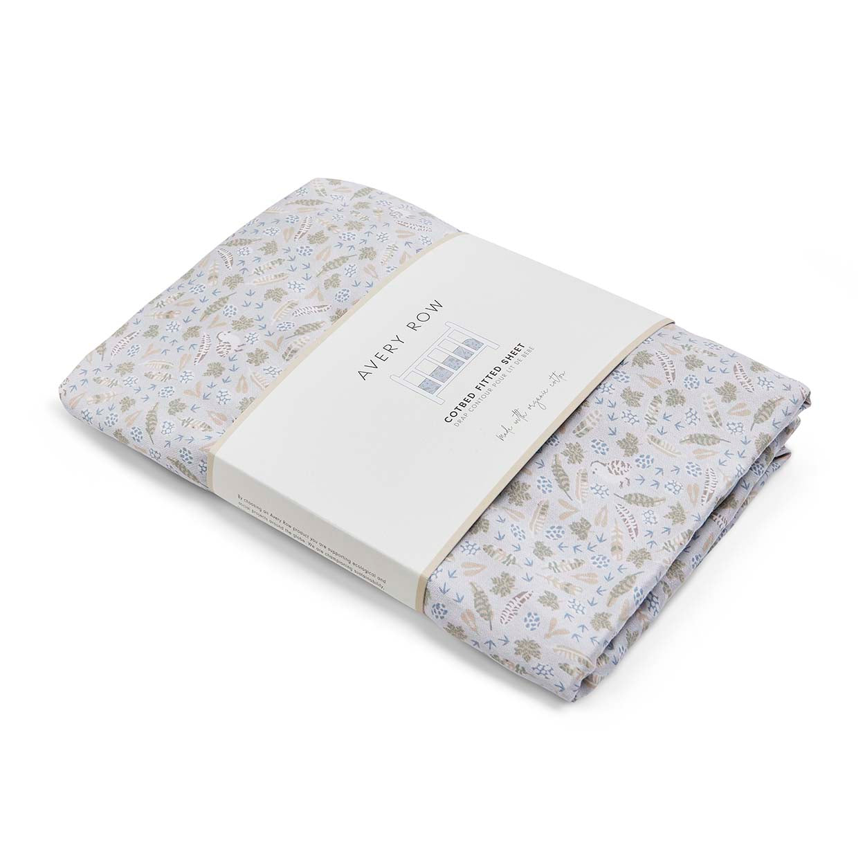 Organic Cotbed Fitted Sheet - Nature Trail