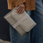 Buy Recycled Nylon Travel Baby Changing Mat - Oyster | Changing Bags & Travel Changing Mats for kids by Learning Bugs UK