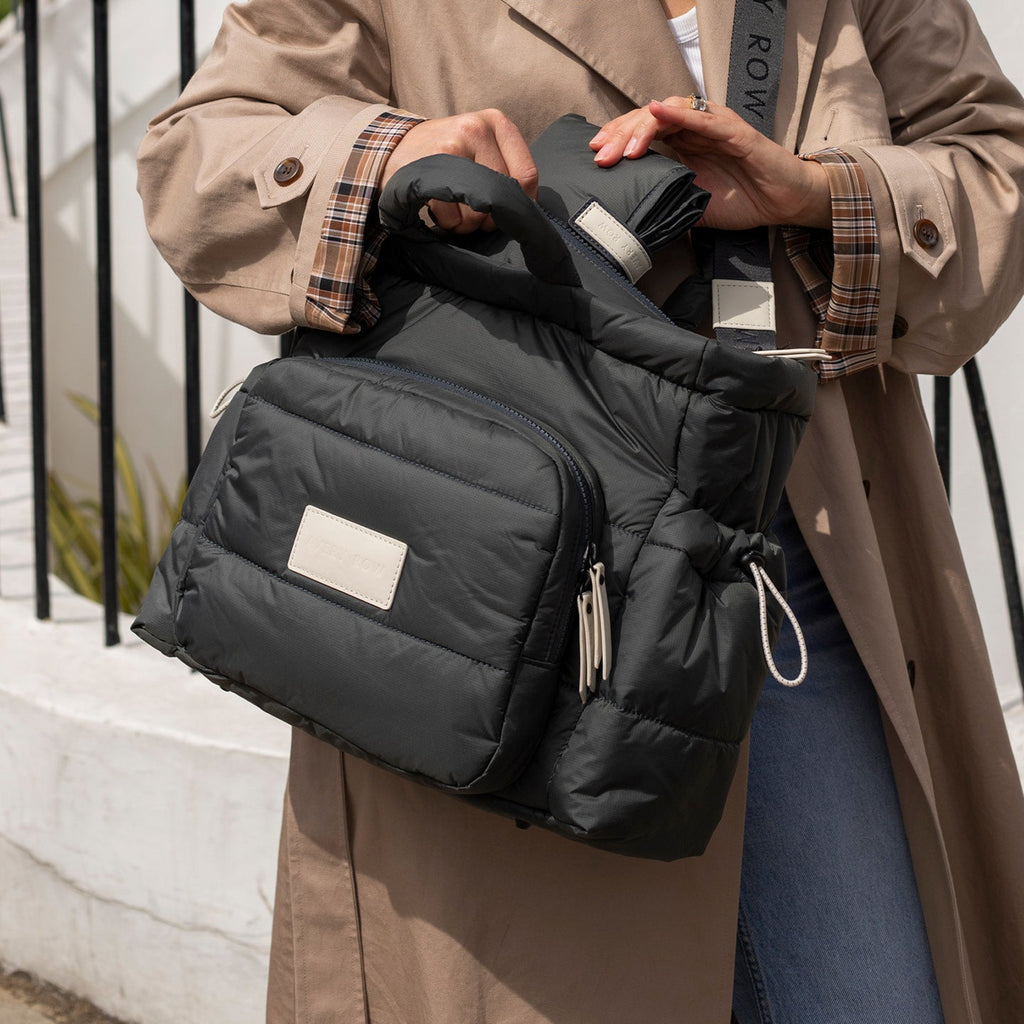 Baby Changing Tote Bag - Soft Black