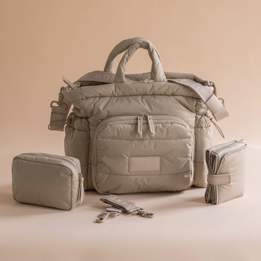 Buy Baby Changing Tote Bag - Oyster | Changing Bags & Travel Changing Mats for kids by Learning Bugs UK