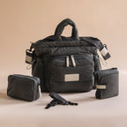 Buy Baby Changing Tote Bag - Soft Black | Changing Bags & Travel Changing Mats for kids by Learning Bugs UK