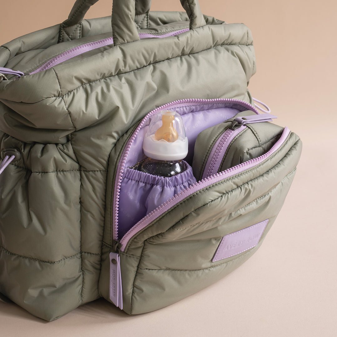 Buy Baby Changing Tote Bag - Olive | Changing Bags & Travel Changing Mats for kids by Learning Bugs UK