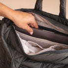 Buy Baby Changing Tote Bag - Soft Black | Changing Bags & Travel Changing Mats for kids by Learning Bugs UK