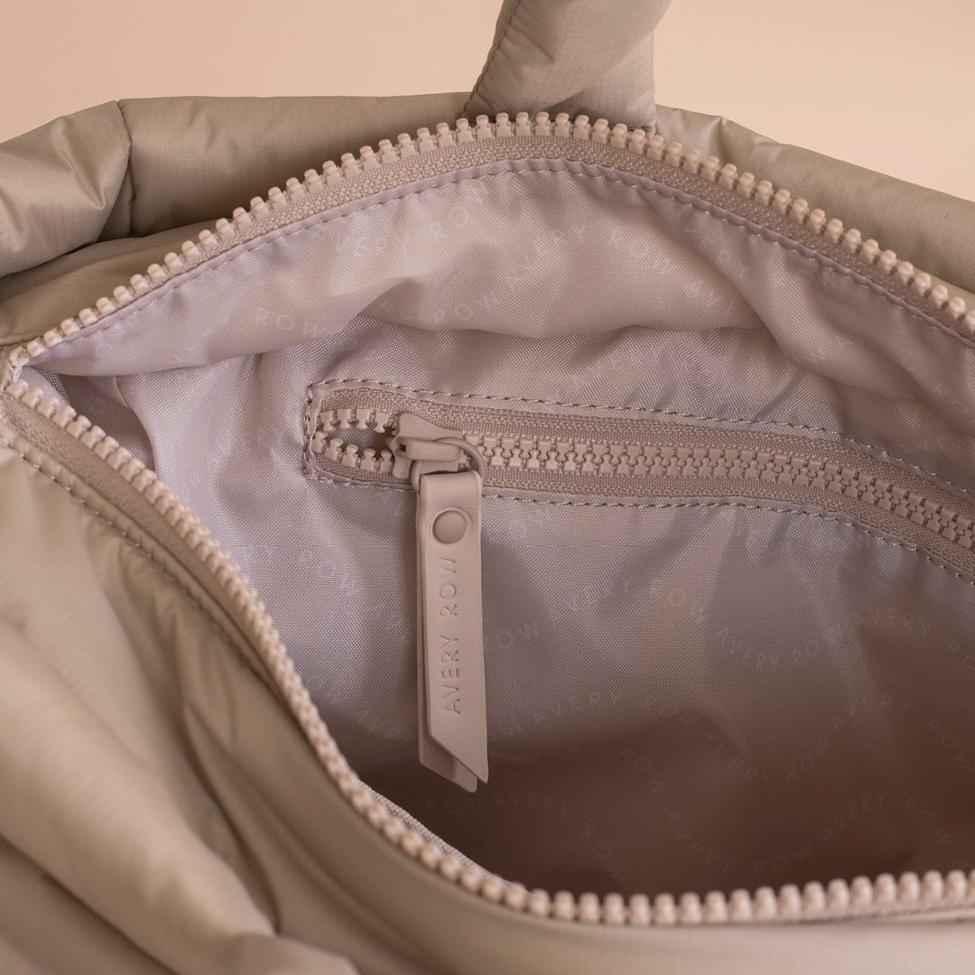 Buy Baby Changing Tote Bag - Oyster | Changing Bags & Travel Changing Mats for kids by Learning Bugs UK