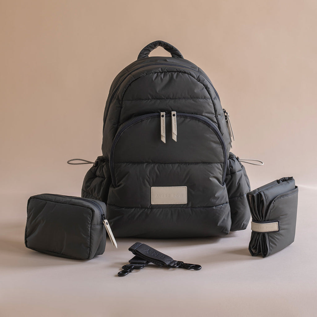 Baby Changing Backpack - Soft Black