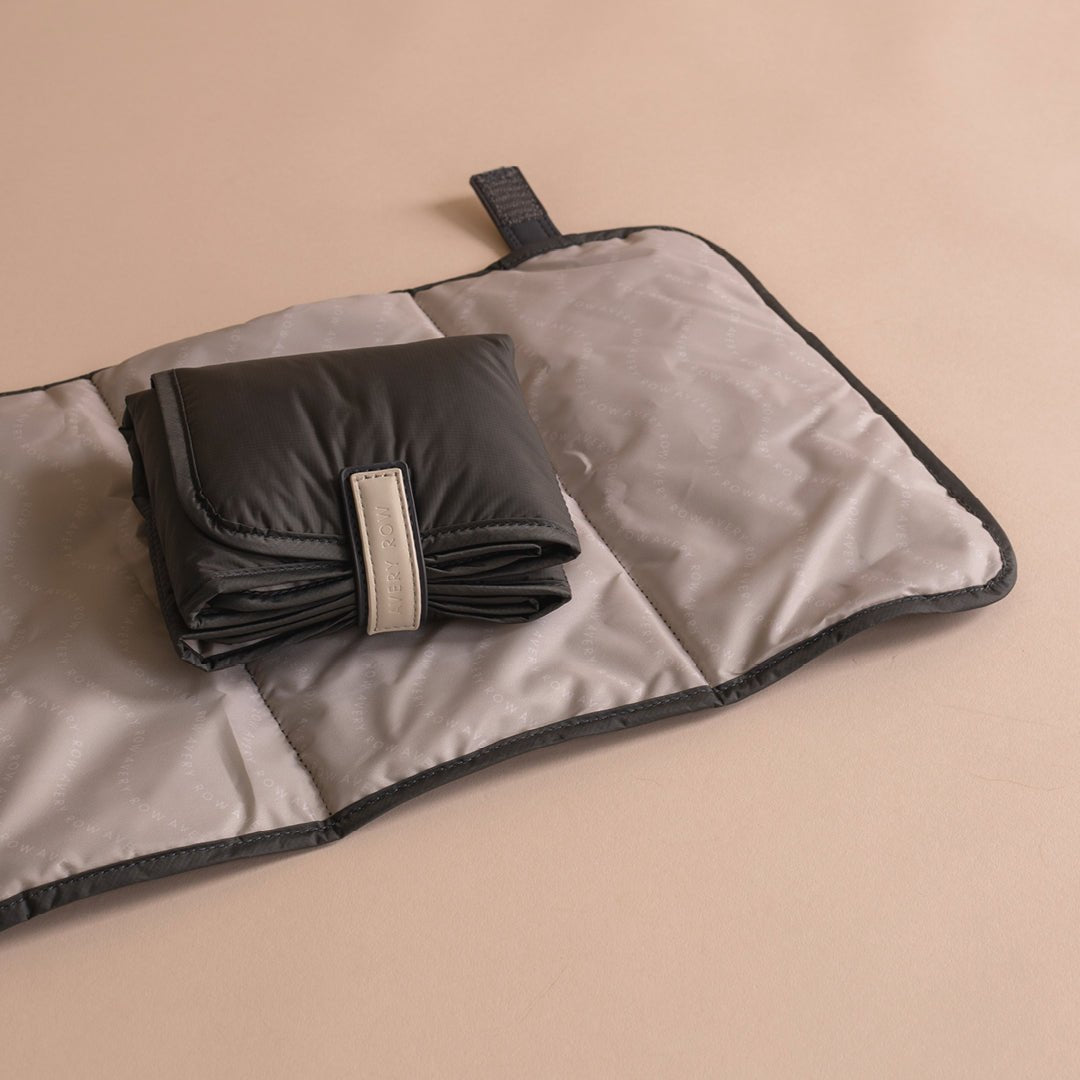 Buy Baby Changing Tote Bag - Soft Black | Changing Bags & Travel Changing Mats for kids by Learning Bugs UK