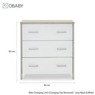 Obaby Nika 2 Piece Room Set - Grey Wash & White