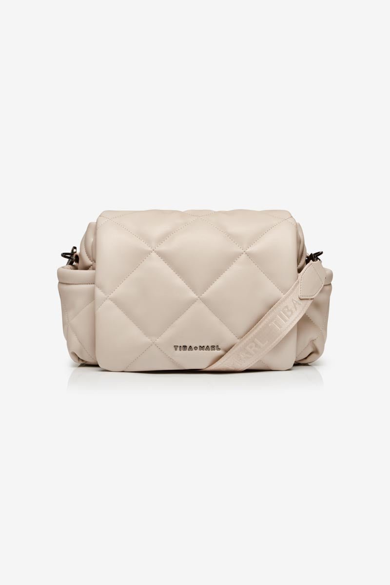Buy Nova Eco Compact Changing Bag Oyster Quilted Faux Leather | Compact Changing Bag for kids by Learning Bugs UK