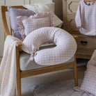 Buy Nursing Pillow - Pink Check | Parent Accessories for kids by Learning Bugs UK