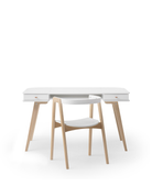 Oliver Furniture Wood Desk & Armchair Set - White/Oak – Kids Desk And Chair Set for children, available at Learning Bugs UK