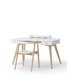 Oliver Furniture Wood Desk & Armchair Set - White/Oak – Kids Desk And Chair Set for children, available at Learning Bugs UK