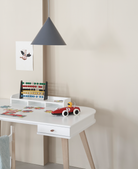 Oliver Furniture Wood Desk & Armchair Set - White/Oak – Kids Desk And Chair Set for children, available at Learning Bugs UK