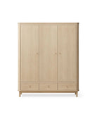 Oliver Furniture Wood Wardrobe 3 Doors - Oak – Wardrobes for children, available at Learning Bugs UK