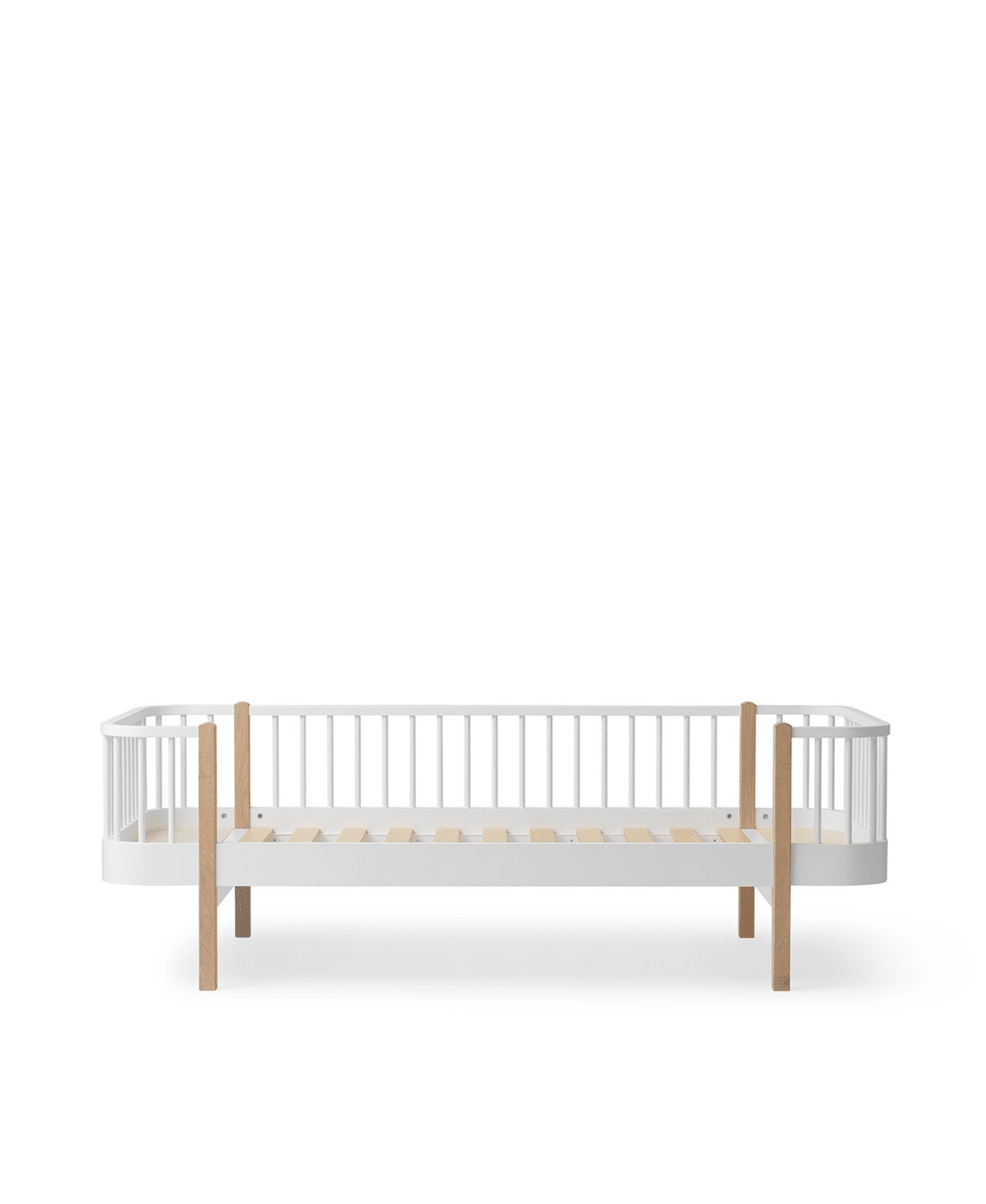 Wood Original Day Bed - White/Oak – Single Beds for children, available at Learning Bugs UK