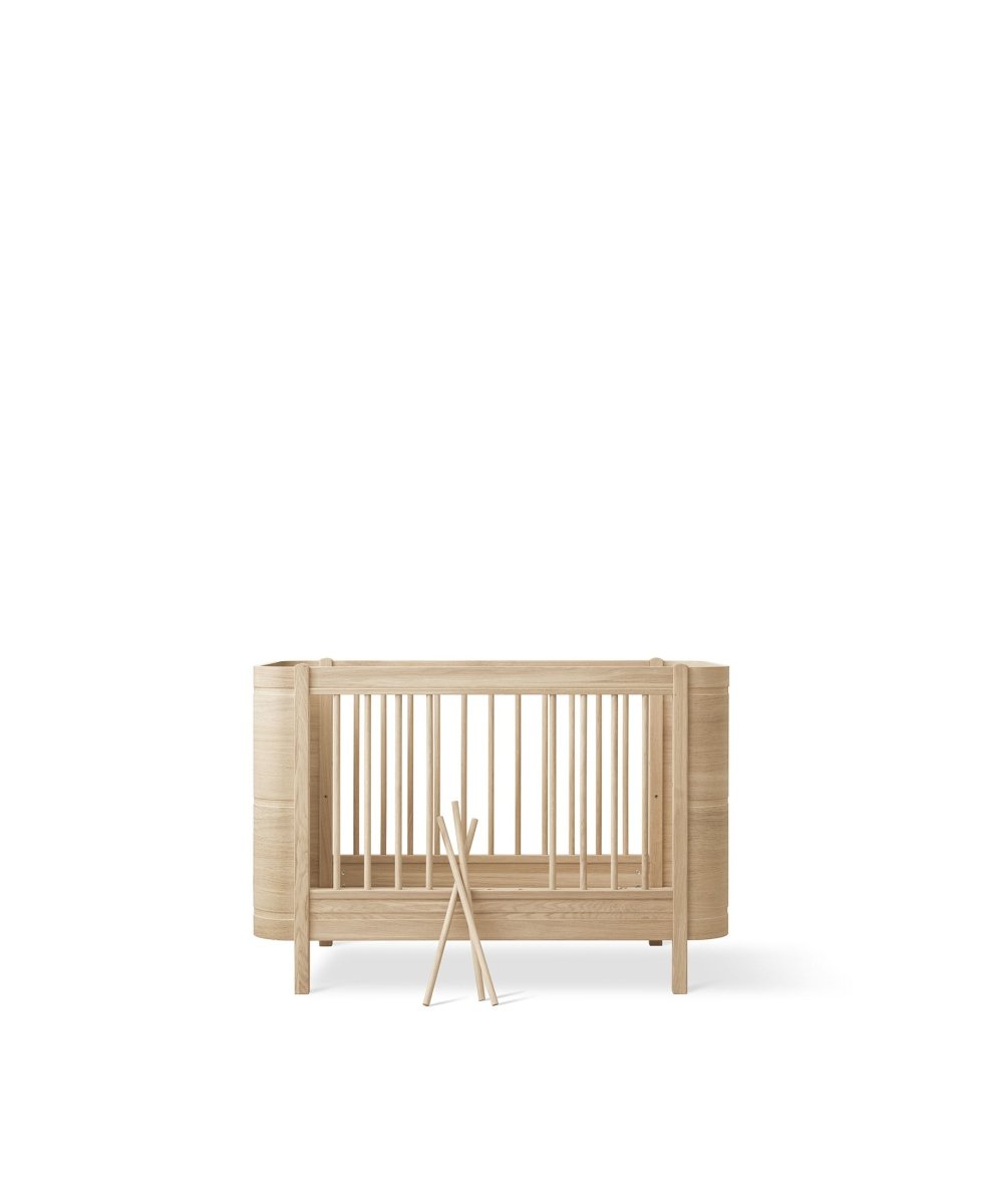 Mini+ Cot Bed - Oak – Cot Beds for children, available at Learning Bugs UK