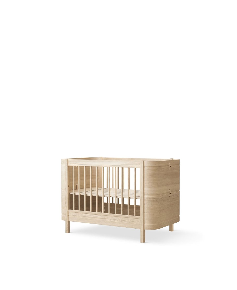 Mini+ Cot Bed - Oak – Cot Beds for children, available at Learning Bugs UK