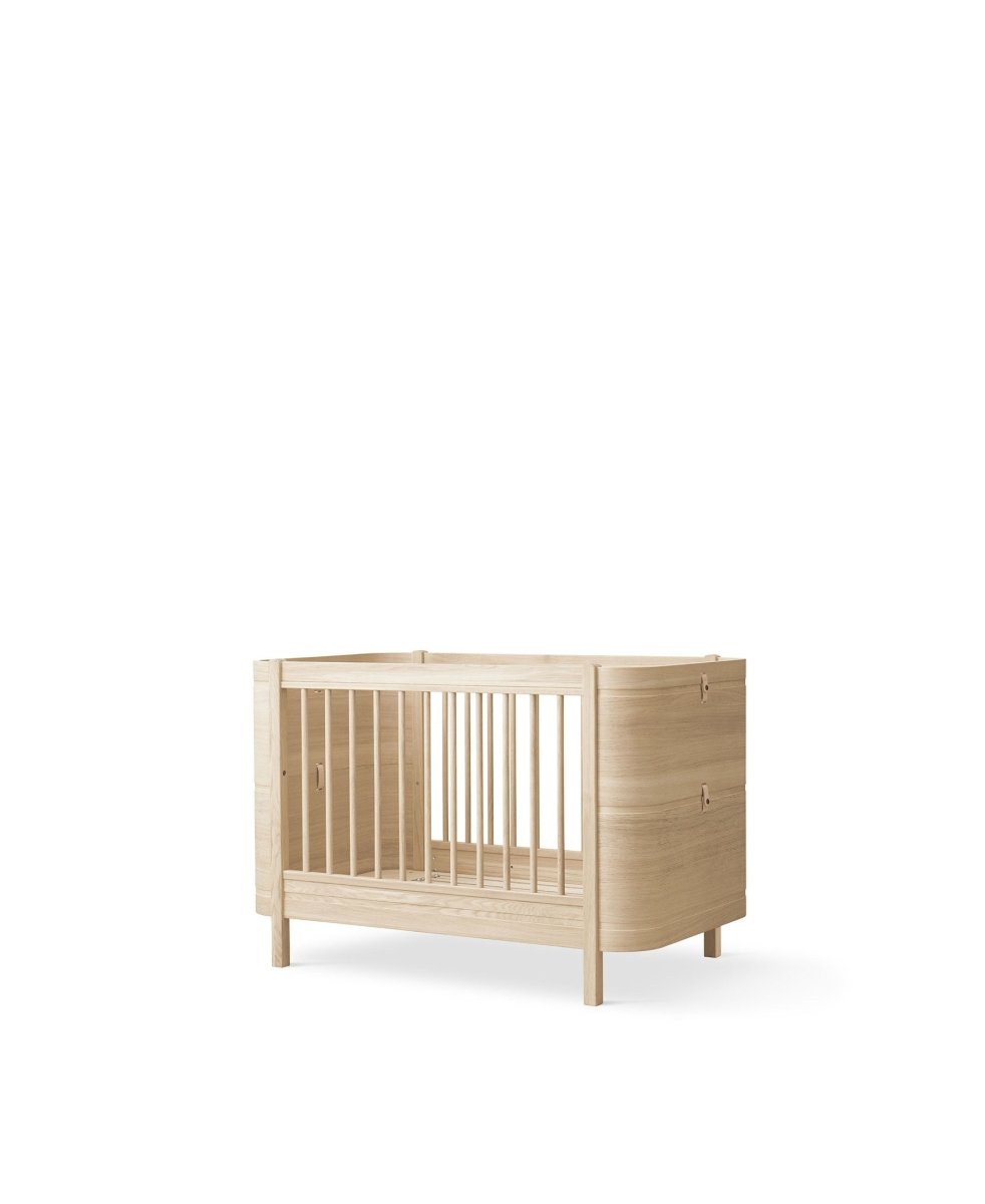 Mini+ Cot Bed - Oak – Cot Beds for children, available at Learning Bugs UK