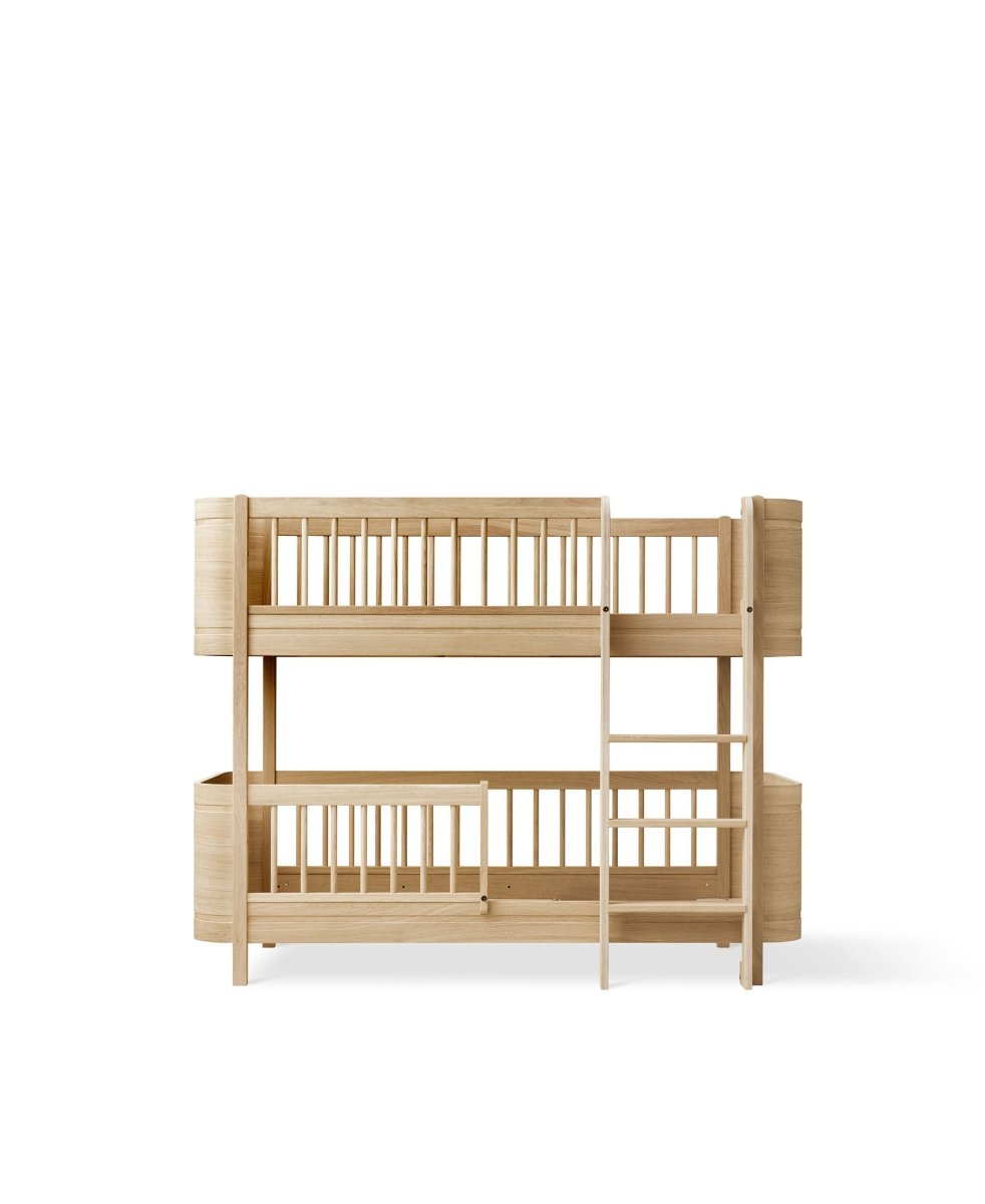 Mini+ Low Bunk Bed - Oak – Bunk Beds for children, available at Learning Bugs UK