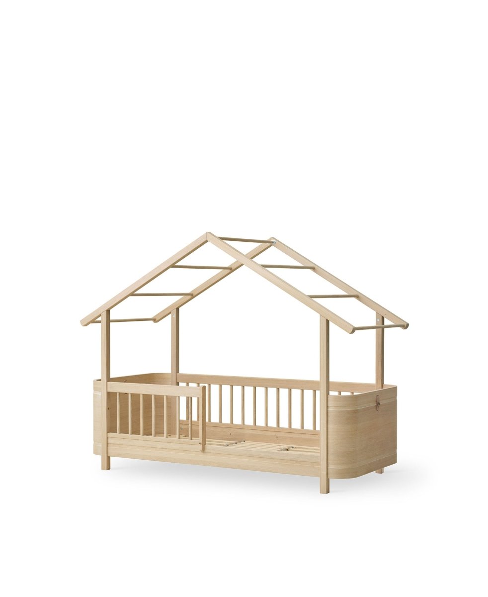 Mini+ House Bed - Oak – Single Beds for children, available at Learning Bugs UK