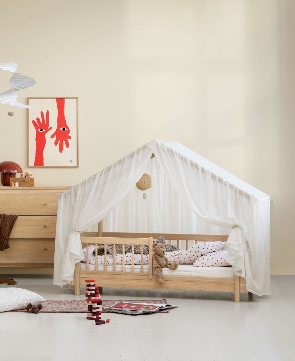 Mini+ House Bed - Oak – Single Beds for children, available at Learning Bugs UK