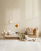 Oliver Furniture Camp Novel Cot Bed & Bed - Oak – Cot Bed for children, available at Learning Bugs UK