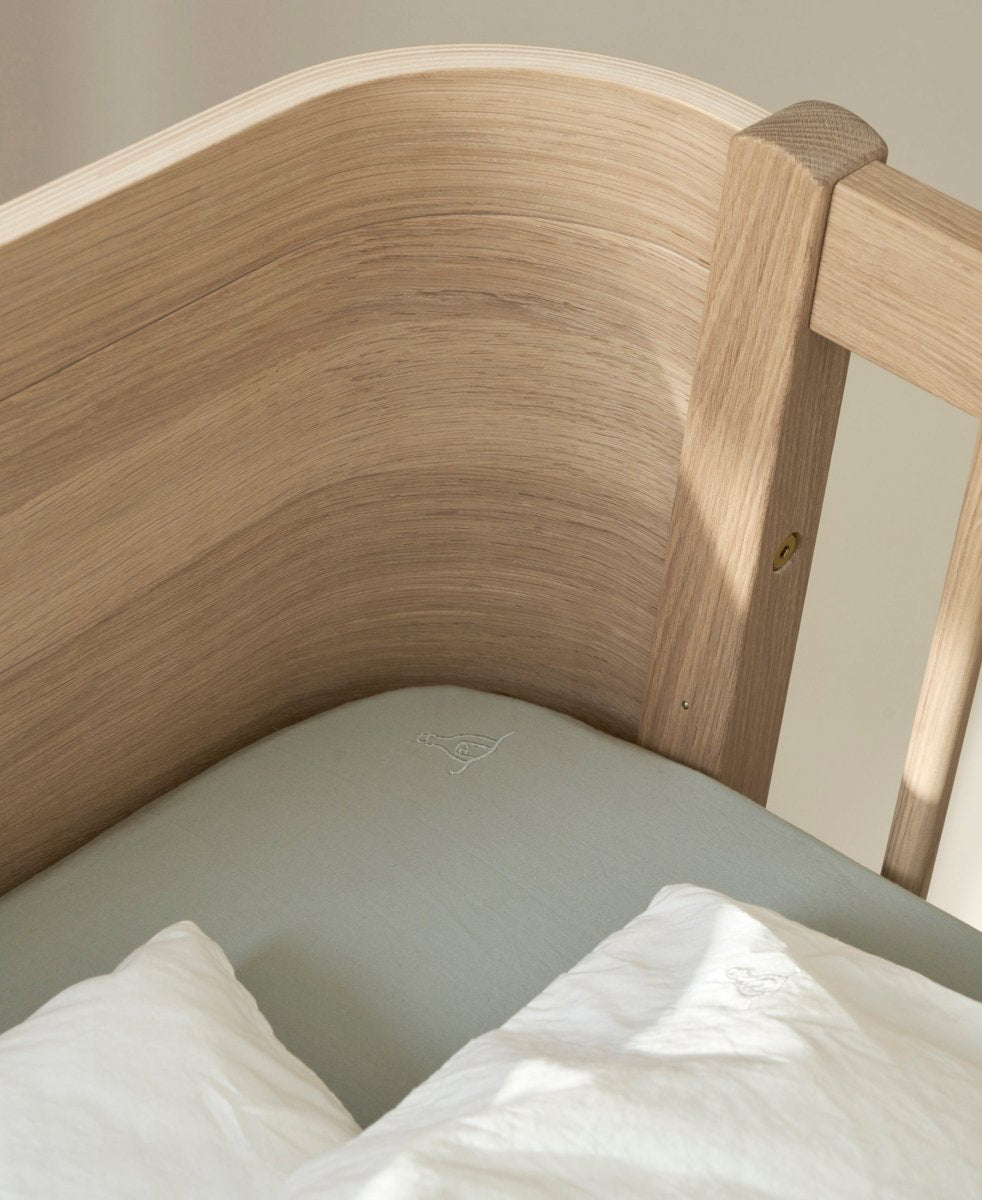 Mini+ Cot Bed - Oak – Cot Beds for children, available at Learning Bugs UK
