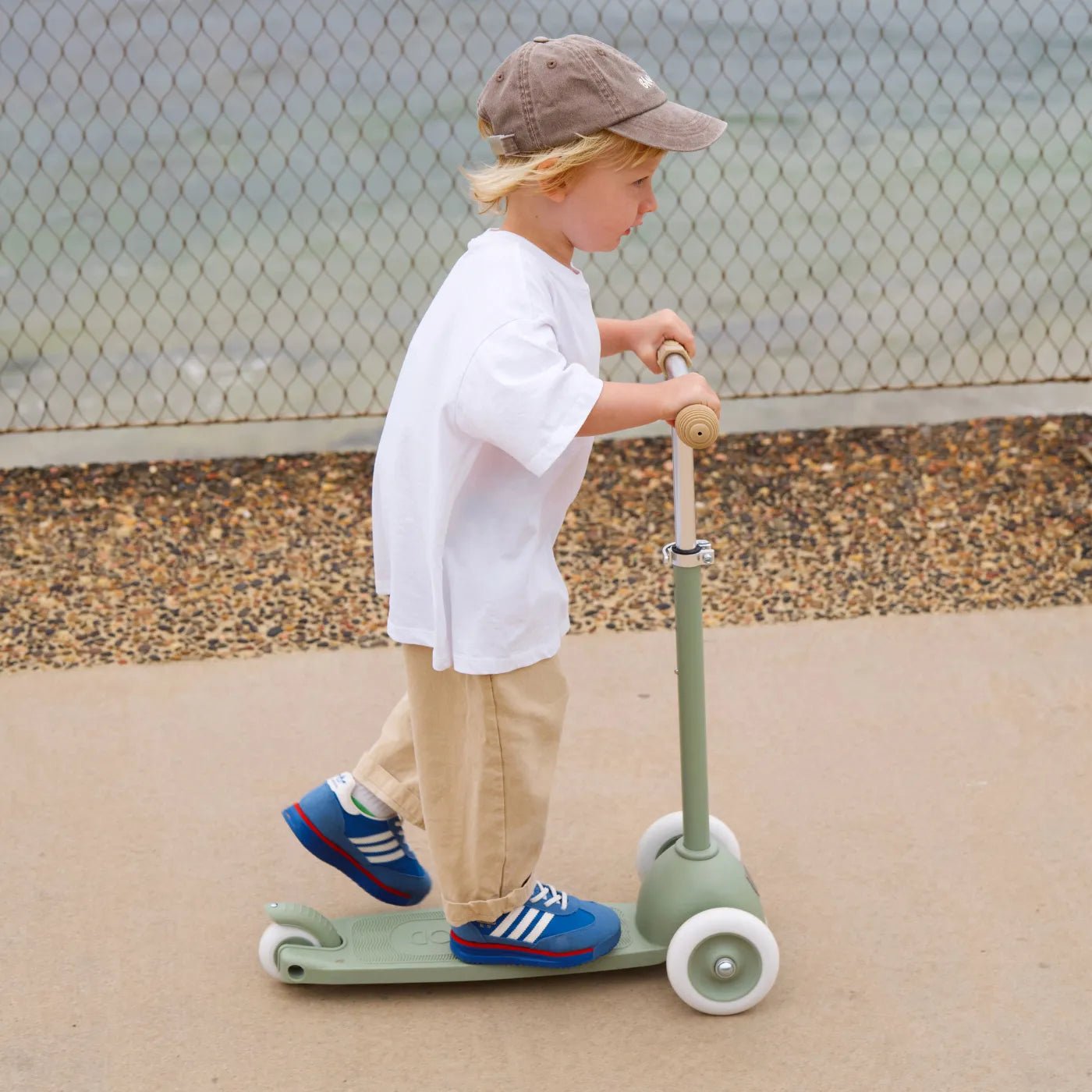 Buy Banwood Eco Scooter Kids 3 - Wheel Scooter (Olive) | SCOOTER for kids by Learning Bugs UK