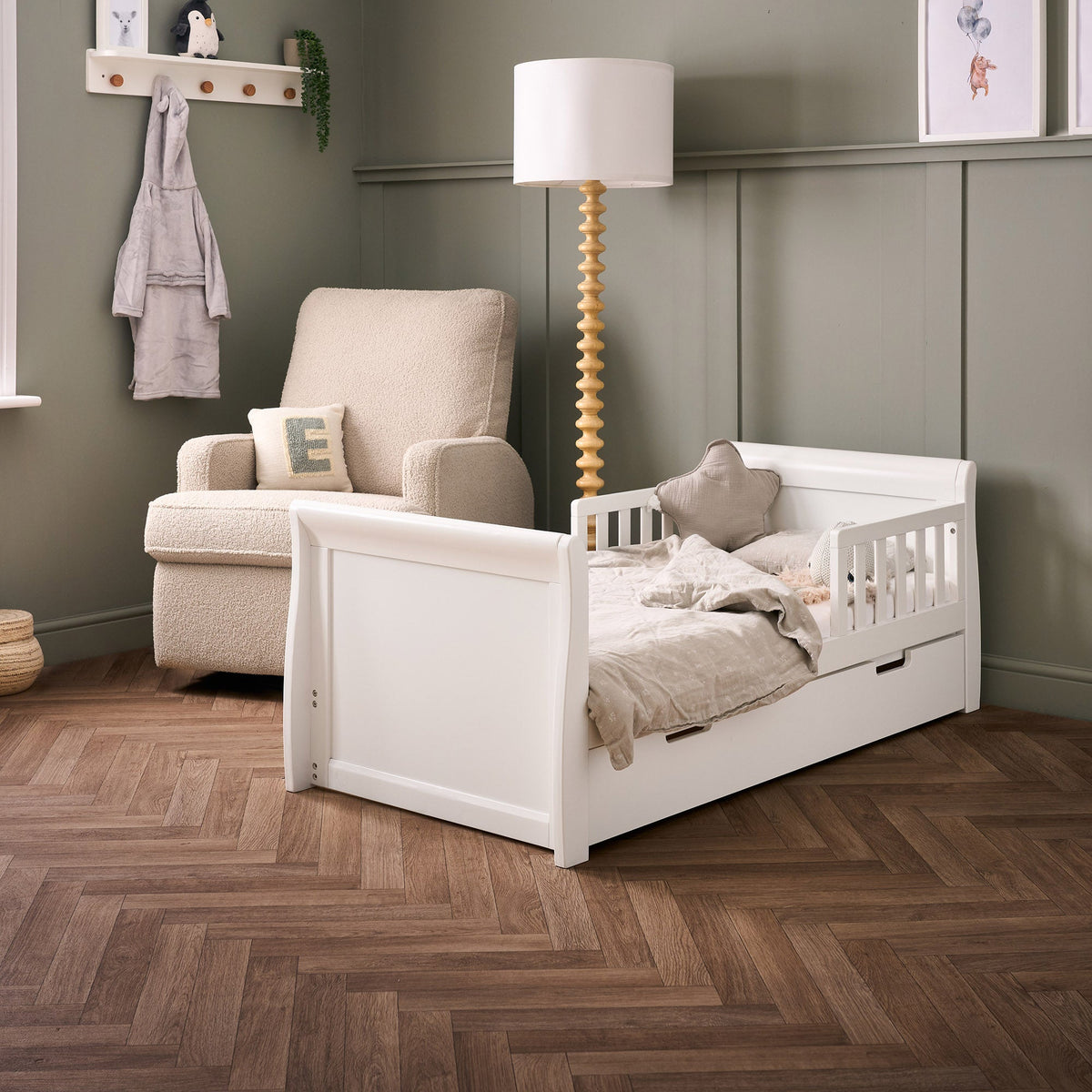 Obaby Stamford Classic Toddler Rail - White