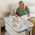 Obaby Cloud Bedside Crib - Grey