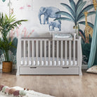 Obaby Stamford Sleigh Cot Top Changer - Warm Grey