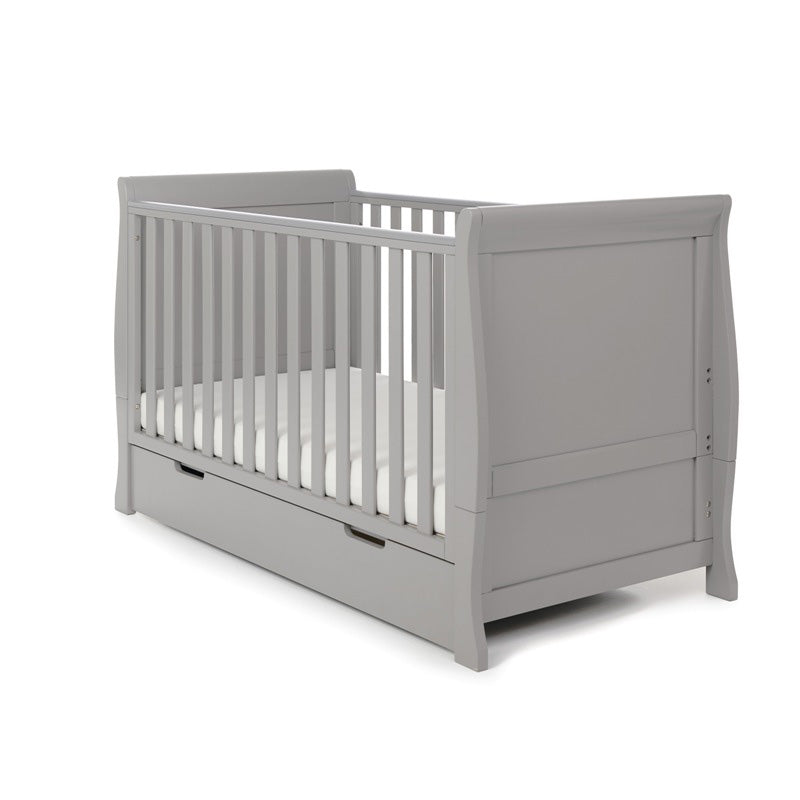 Obaby Stamford Classic Sleigh 3 Piece Room Set - Warm Grey
