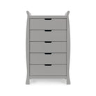 Obaby Stamford Sleigh Tall Chest Of Drawers - Warm Grey