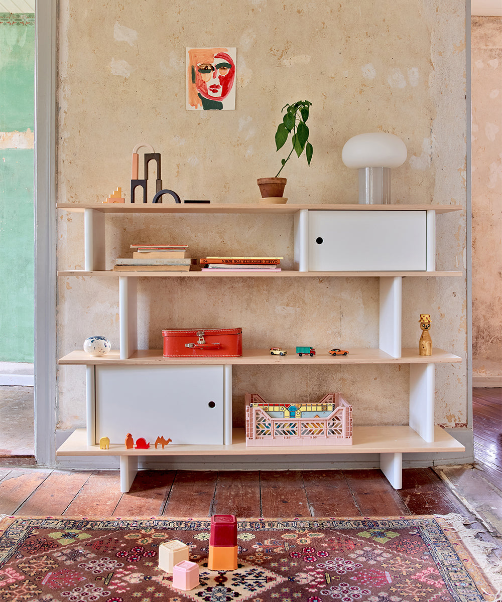 Oeuf Mini Library - White & Birch, view 6